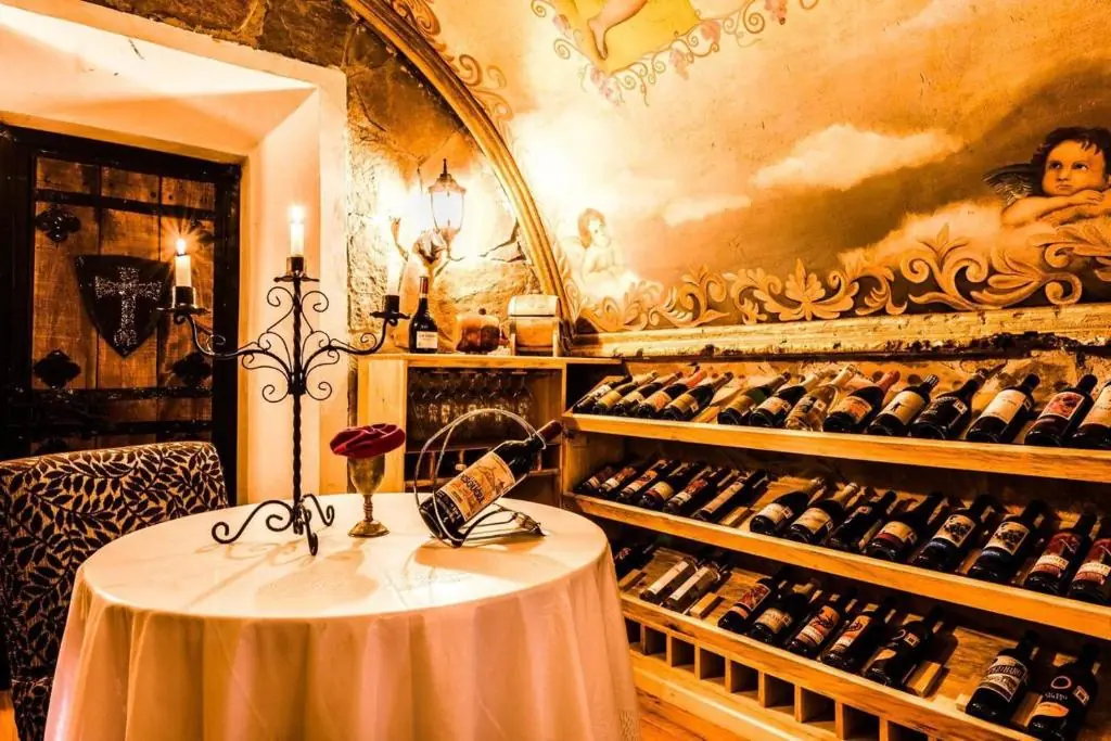 The wine cava at Hotel & Cava La Parroquia